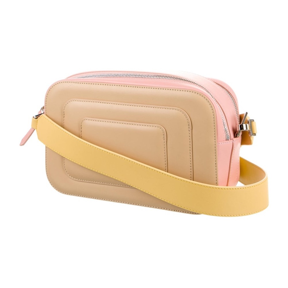 MLOUYE Leather Art Deco Crossbody Bag